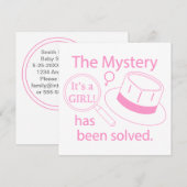 女の子だ！謎が解けた 招待状 (正面/裏面)