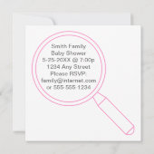 女の子だ！謎が解けた 招待状 (裏面)