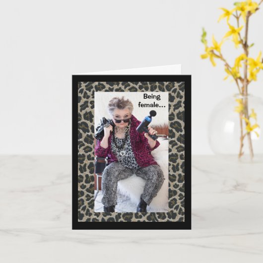 女の子ってどんな感じ… カード (黄色い花)