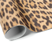 女の子っぽいチックなワイルドサファリパーティーレオパード柄 ラッピングペーパー (ロールコーナー)