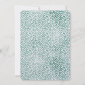 女の子っぽいミントホワイトのヒョウ柄 招待状 (裏面)