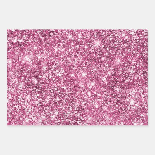 女の子っぽい豪華でおしゃれなピンクの結婚前お披露目パーティー ラッピングペーパーシート (正面2)