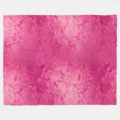 女の子っぽい豪華なピンクの誕生日 フリースブランケット (正面(横))