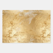 女の子っぽい豪華なピンクの誕生日 ラッピングペーパーシート (正面2)