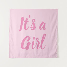 女の子です, ライトピンクのベビーシャワー, 性別発表 タペストリー