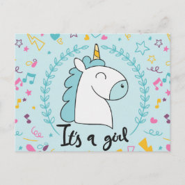 女の子です 案内ポストカード