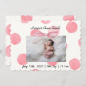 女の子です 案内状 (正面/裏面)