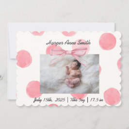 女の子です 案内状