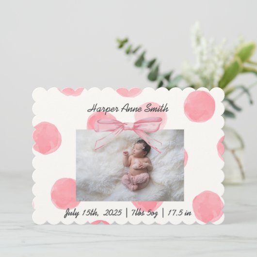 女の子です 案内状 (スタンド正面)