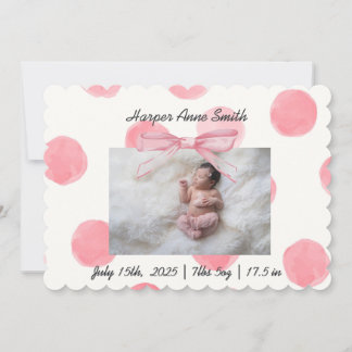 女の子です 案内状