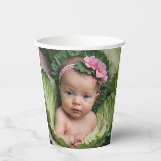 女の子です 紙コップ (正面)