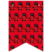 女の子で赤いラディバグ赤ちゃんシャワーのバナー バンティングフラッグ (第2の旗)