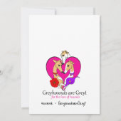 女の子とその犬 サンキューカード (裏面)