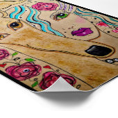 女の子とその犬 ポスター (角)