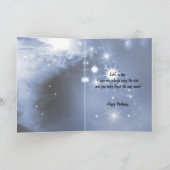 女の子との息子、誕生日およびオートバイのため カード (内部)