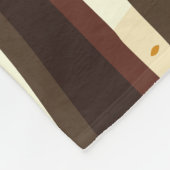 女の子とオウム フリースブランケット (角)