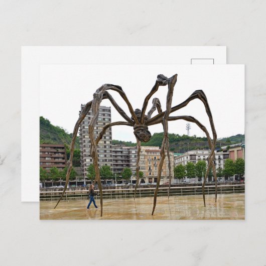 「女の子とクモです」 ファンタジーママンは落ちぶれている ポストカード (正面/裏面)