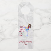 女の子とグラス ボトルネックタグ (裏面)