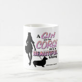 女の子とコルギコピー コーヒーマグカップ (中央)