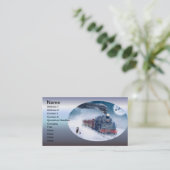 女の子とサンタとのミッドナイト・クリスマス・トレイン 名刺 (スタンド正面)