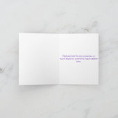 女の子とダックスフンドの犬のカード カード (内部)