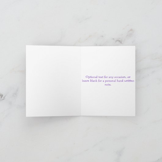 女の子とダックスフンドの犬のカード カード (内部)