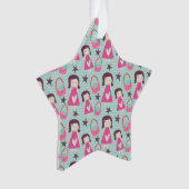 女の子とハンドバッグ オーナメント (正面)