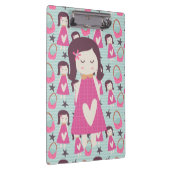 女の子とハンドバッグ クリップボード (右)