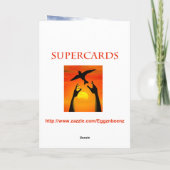 女の子とバイクで50歳の誕生日 カード (裏面)