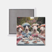 女の子とパーティーを茶にする マグネット (正面/裏面)