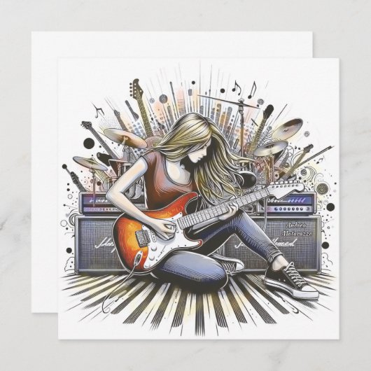 女の子とミュージカル (正面/裏面)