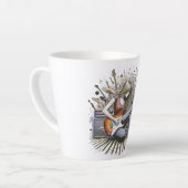 女の子とミュージカル カフェラテマグ (左アングル)