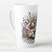 女の子とミュージカル カフェラテマグ (左アングル)