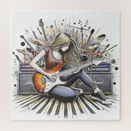 女の子とミュージカル ジグソーパズル