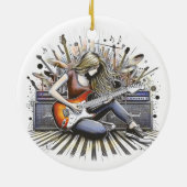 女の子とミュージカル セラミックオーナメント (裏面)