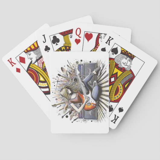 女の子とミュージカル トランプ (裏面)