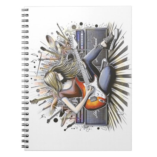 女の子とミュージカル ノートブック (正面)