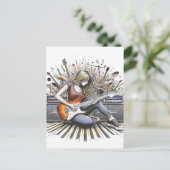 女の子とミュージカル ポストカード (スタンド正面)