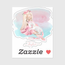 女の子とユニコーン魅惑の赤ちゃんシャワー