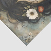 女の子とワイルドフラワーデコページ 薄葉紙 (詳細)