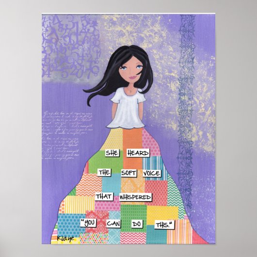 女の子と女の子のための芸術は、これを行うことができる ポスター (正面)