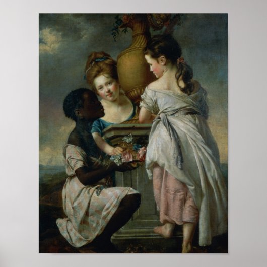 女の子と女の子の会話 ポスター (正面)