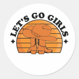 女の子と女の子の夜に行こう ラウンドシール