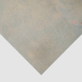 女の子と彼女のウサギのヴィンテージ絵を描のデコパージュ 薄葉紙 (詳細)