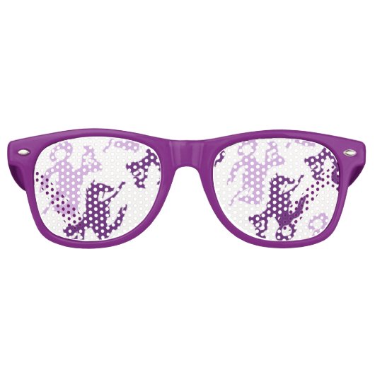 女の子と彼女のバッキングブロンコピンク レトロサングラス (正面)