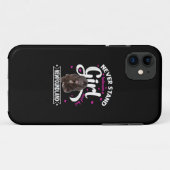女の子と彼女の新しいファンドランドの間に立つことは決してない Case-Mate iPhoneケース (裏面(横))
