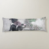 女の子と彼女の犬 ボディピロー (裏面)