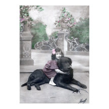 女の子と彼女の犬