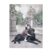 女の子と彼女の犬