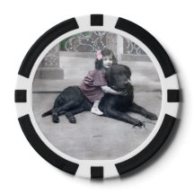 女の子と彼女の犬